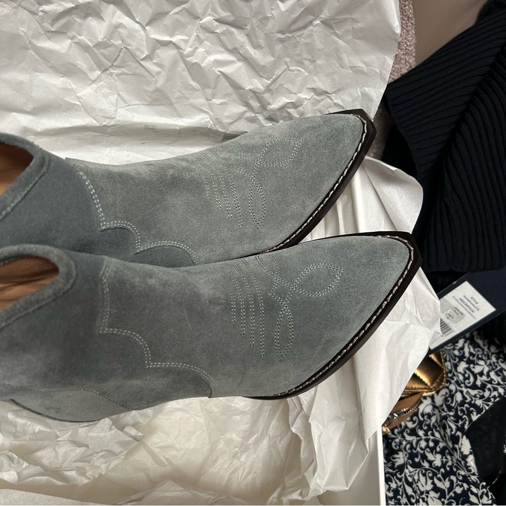 NIB Isabel Marant Darizo Ankle booties in Sea Green size 36 - Picture 17 of 17